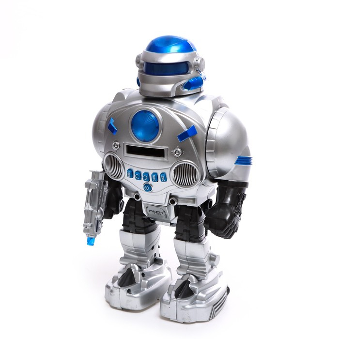 Робот радиоуправляемый «Космический боец», световые и звуковые эффекты, стреляет дисками, МИКС Робот радиоуправляемый «Космический боец», световые и звуковые эффекты, стреляет дисками, МИКС