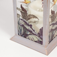 Ночник "Экзотика" LED от батареек 3хААА серый с золотой патиной 14х14х29,5 см RISALUX Ночник "Экзотика" LED от батареек 3хААА серый с золотой патиной 14х14х29,5 см RISALUX