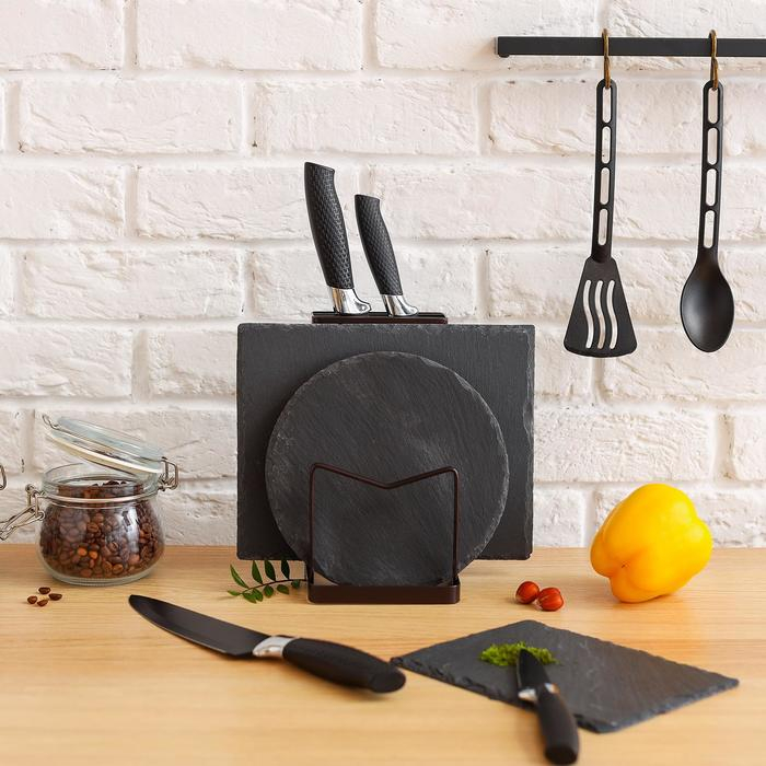 Доска для подачи из сланца Magistro Valley, 25&times;20 см