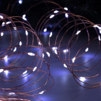 Гирлянда «Нить» 20 м роса, IP20, медная нить, 200 LED, свечение белое, 12 В Гирлянда «Нить» 20 м роса, IP20, медная нить, 200 LED, свечение белое, 12 В