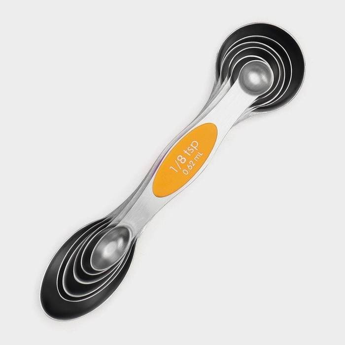 Набор мерных ложек Доляна, 6 шт: 0,62/1,25/2,5/5/7,5/15 мл, на магните