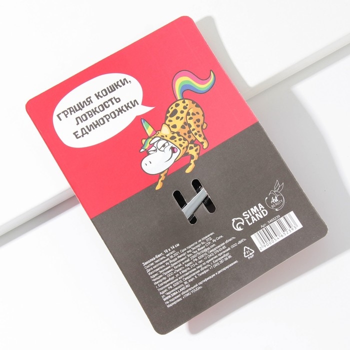 Заколка для волос с бантом &laquo;Котик&laquo; 10 х 14 см