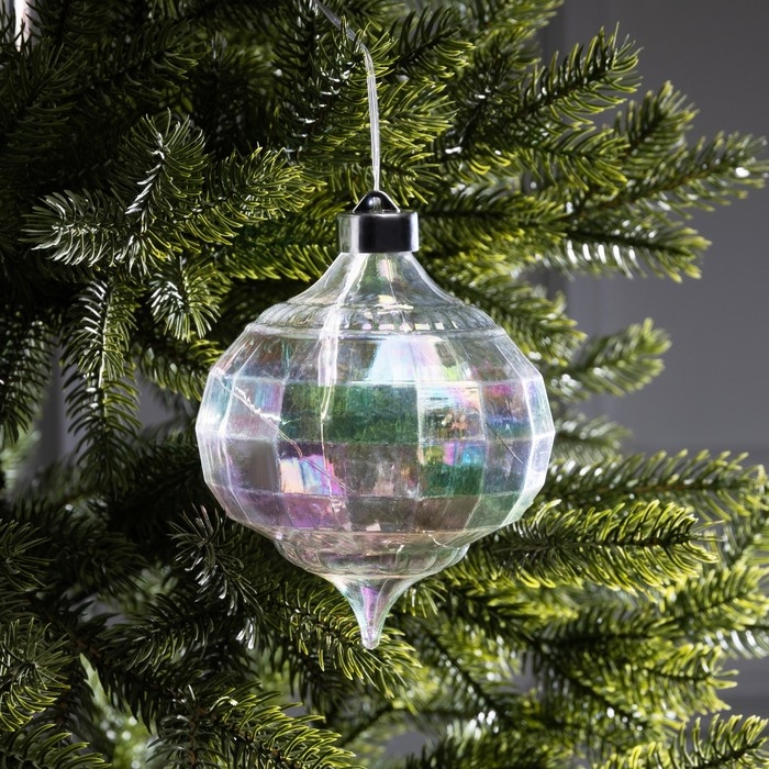 Елочная игрушка светодиодная Елочная игрушка светодиодная "Ретро", 17х12 см, 12 LED, ААх2, свечение тёплое белое