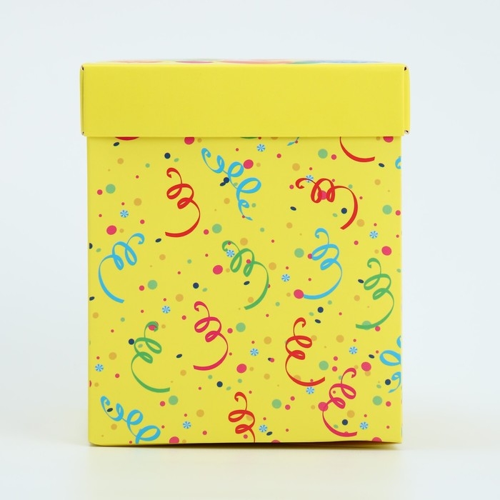 Коробка подарочная складная с 3D эффектом, упаковка, &laquo;С Днем рождения!&raquo;, 11 х 11 х 13 см