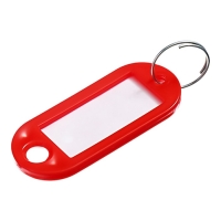 Набор брелоков для ключей, 10 штук, 53 мм, цвет красный Набор брелоков для ключей, 10 штук, 53 мм, цвет красный