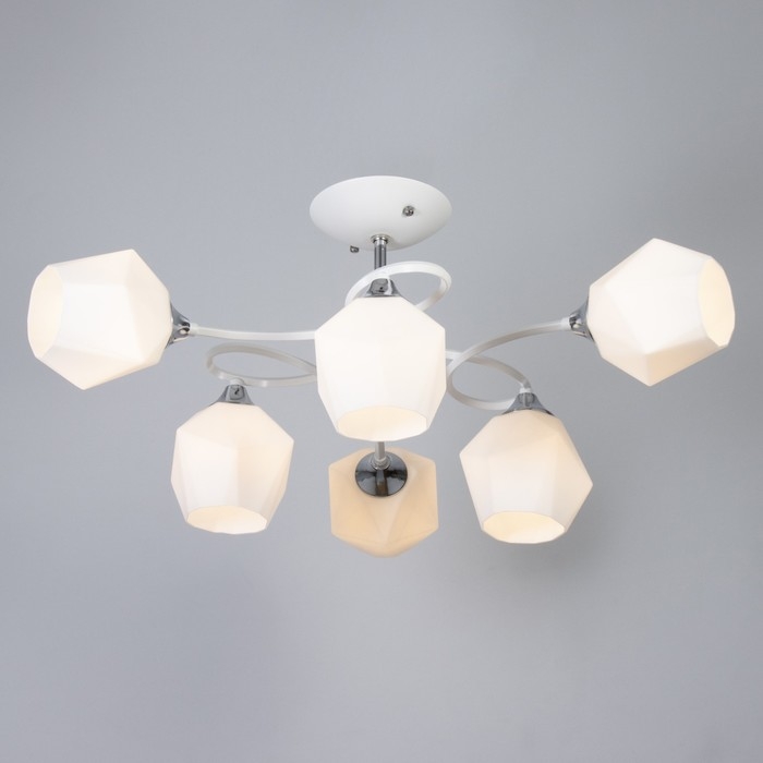 Люстра "Миссури" 6хЕ27 40Вт белый 71х71х29см BayerLux