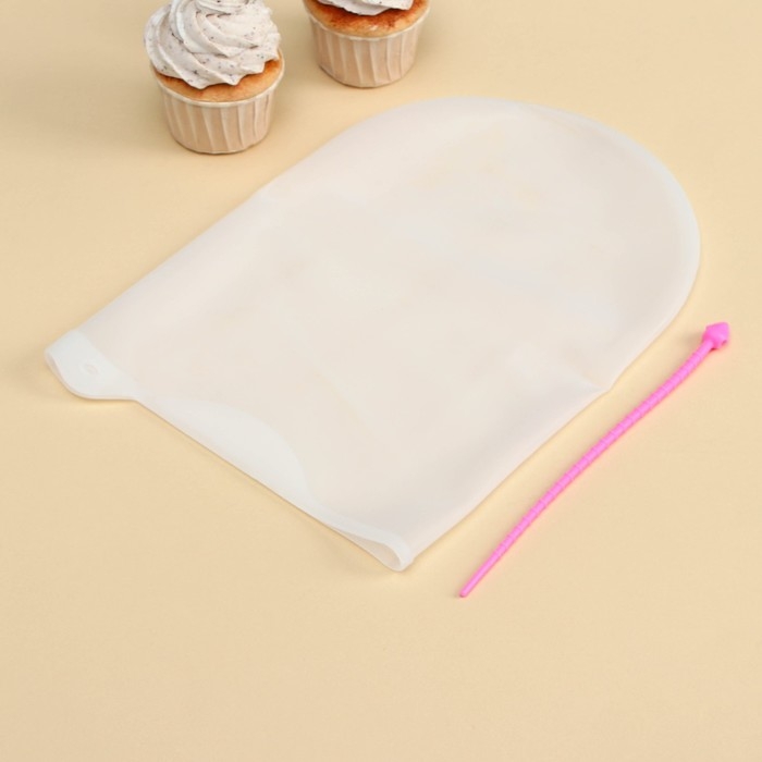 Мешок для замешивания теста Доляна &laquo;Бронк&raquo;, 35&times;22 см, цвет белый