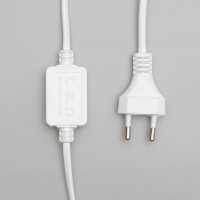 Светодиодная фигура &laquo;Олень с санями&raquo;, олень: 48 &times; 48 &times; 19 см, сани: 45 &times; 23 &times; 23 см, дюралайт, 216 LED, 220 В, мерцание, свечение белое/тёплое белое