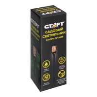 Светильник на солнечной бат. "СТАРТ", "Маори" 7.5x49.5 см, IP44, 12 LED, эфф. огня, Т/БЕЛЫЙ Светильник на солнечной бат. "СТАРТ", "Маори" 7.5x49.5 см, IP44, 12 LED, эфф. огня, Т/БЕЛЫЙ