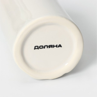 Набор аксессуаров для ванной комнаты Доляна &laquo;Барельеф&raquo;, 4 предмета (дозатор 280 мл, мыльница, 2 стакана), цвет бежевый