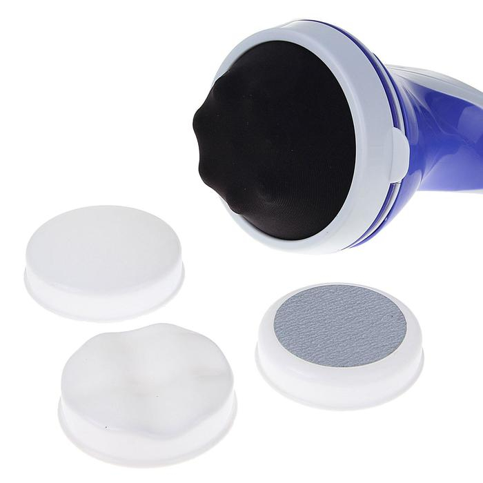 Массажёр для тела Luazon LEM-44, 5 насадок, плавная регулировка, 220 В, бело-синий Массажёр для тела Luazon LEM-44, 5 насадок, плавная регулировка, 220 В, бело-синий