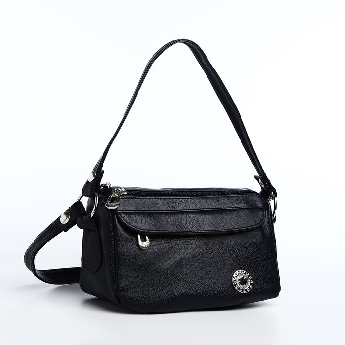 Сумка кросс-боди на молнии, цвет синий