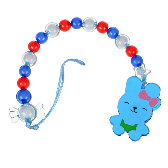 Держатель для соски - пустышки &laquo;Зайка&raquo;, цвет синий