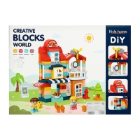 Конструктор &laquo;Загородный домик&raquo;, 2 варианта сборки, 132 детали