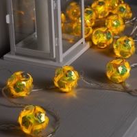 Гирлянда «Нить» 4.5 м с насадками «Цветочные шары», IP20, прозрачная нить, 15 LED, свечение тёплое белое, 220 В Гирлянда «Нить» 4.5 м с насадками «Цветочные шары», IP20, прозрачная нить, 15 LED, свечение тёплое белое, 220 В