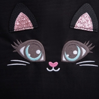 Шопер детский для девочки с допиками &laquo;Котик&raquo;, 32х23см