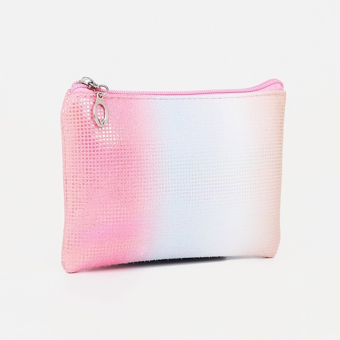 Набор косметичек 2 в 1 на молниях, цвет розовый Набор косметичек 2 в 1 на молниях, цвет розовый