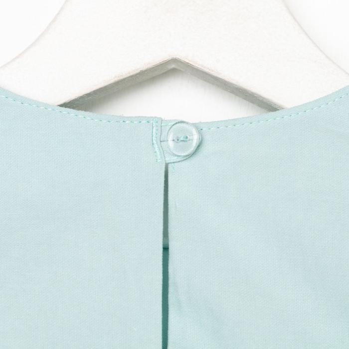 Платье детское с карманом KAFTAN, р. 34 (122-128), мятный Платье детское с карманом KAFTAN, р. 34 (122-128), мятный