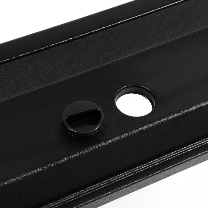 Аквариум "Прямоугольный" с крышкой, 85 литров, 72 x 31 x 38/44 см, чёрный