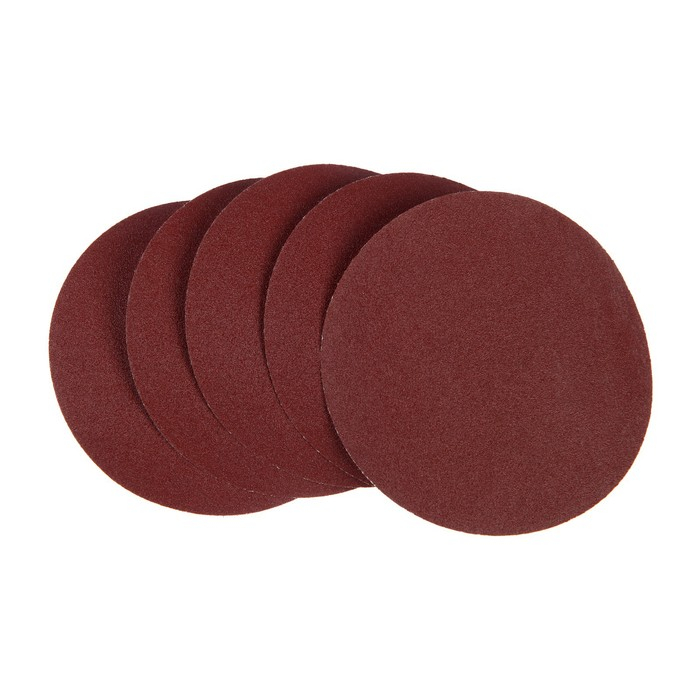 Круг абразивный шлифовальный под &laquo;липучку&raquo; ТУНДРА, 125 мм, Р120, 100 шт.