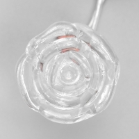 Гирлянда &laquo;Нить&raquo; 5 м с насадками &laquo;Цветочки&raquo;, IP20, прозрачная нить, 20 LED, свечение мульти (RG/RB), мигание, 220 В