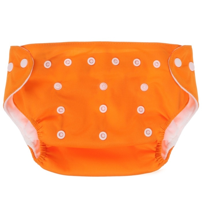 Многоразовый подгузник, 3-15 кг, цвет оранжевый, Крошка Я Многоразовый подгузник, 3-15 кг, цвет оранжевый, Крошка Я