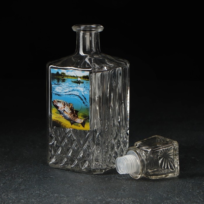 Набор питьевой &laquo;Охота&raquo;: штоф 500 мл, 6 стопок, стеклянный, деколь
