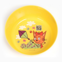 Набор детской посуды ТРИ КОТА &laquo;Обучайка&raquo;, (тарелка, миска, стакан, ложка)