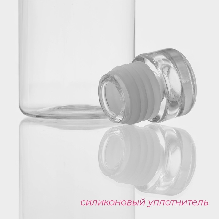 Бутылка для воды Доляна, 500 мл, 6&times;6&times;22,5 см, полистирол, цвет прозрачный