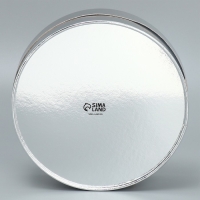 Коробка для макарун, кондитерская упаковка тубус с окном, &laquo;Серебро&raquo; 20 х 20 х 5 см