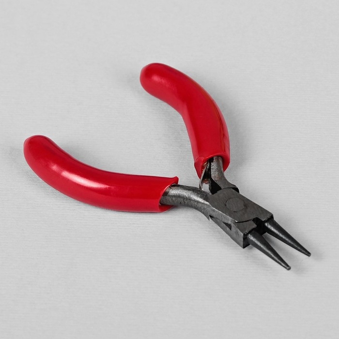 Набор инструментов для рукоделия: бокорезы - 7,5 см, круглогубцы - 8 см, тонкогубцы - 8 см, цвет серебряный/красный Набор инструментов для рукоделия: бокорезы - 7,5 см, круглогубцы - 8 см, тонкогубцы - 8 см, цвет серебряный/красный