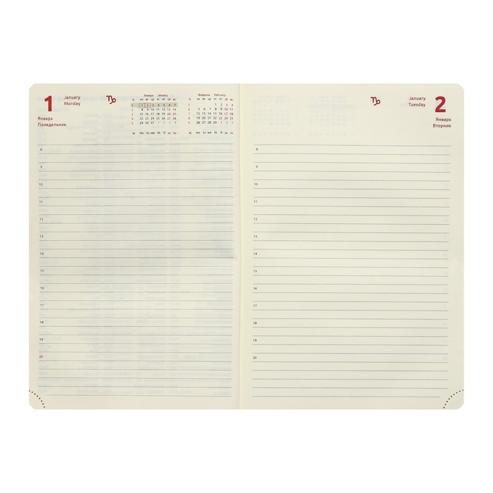 Ежедневник датированный 2024 A5 176 листов, deVENTE.I Love Cat, твёрдая обложка из искусственной кожи, тиснение фольгой, ляссе, кремовый блок 70 г/м2, мятный