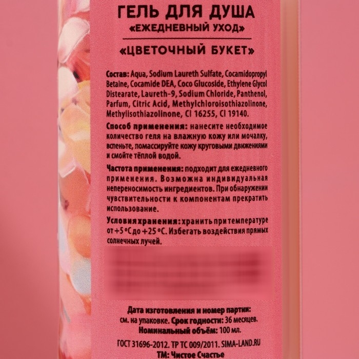 Подарочный набор косметики &laquo;Пусть сбываются мечты!&raquo;, гель для душа 100 мл и пена для ванны 100 мл, ЧИСТОЕ СЧАСТЬЕ