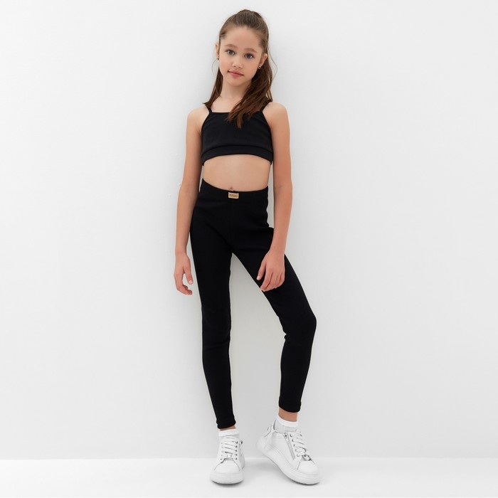 Лосины для девочки MINAKU цвет чёрный, рост 134 см Лосины для девочки MINAKU цвет чёрный, рост 134 см