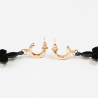 Серьги металл &laquo;Блеск&raquo; четырёхлистник, цвет золото