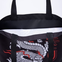 Шопер &laquo;Дракон&raquo; 35 х 0,5 х 40, отд без молнии, без подклада, чёрный