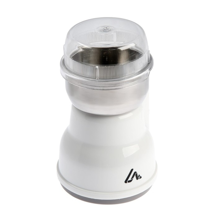 Кофемолка электрическая Luazon LMR-05, 160 Вт, 50 г, белая Кофемолка электрическая Luazon LMR-05, 160 Вт, 50 г, белая
