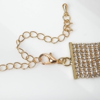 Чокер «Лёд» аристократичный, цвет белый в золоте, 30 см Чокер «Лёд» аристократичный, цвет белый в золоте, 30 см