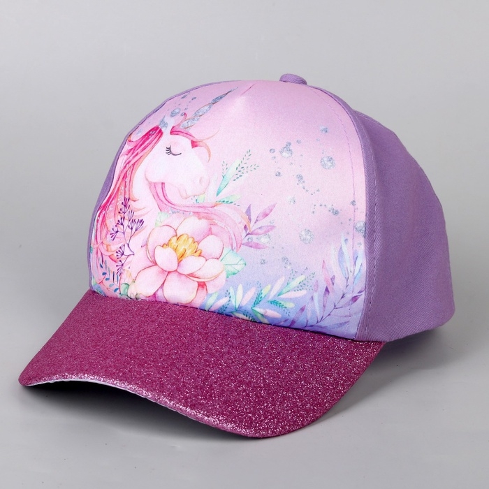 Кепка детская для девочки &laquo;Волшебный единорог&raquo;, р-р. 52-54 , 5-7 лет