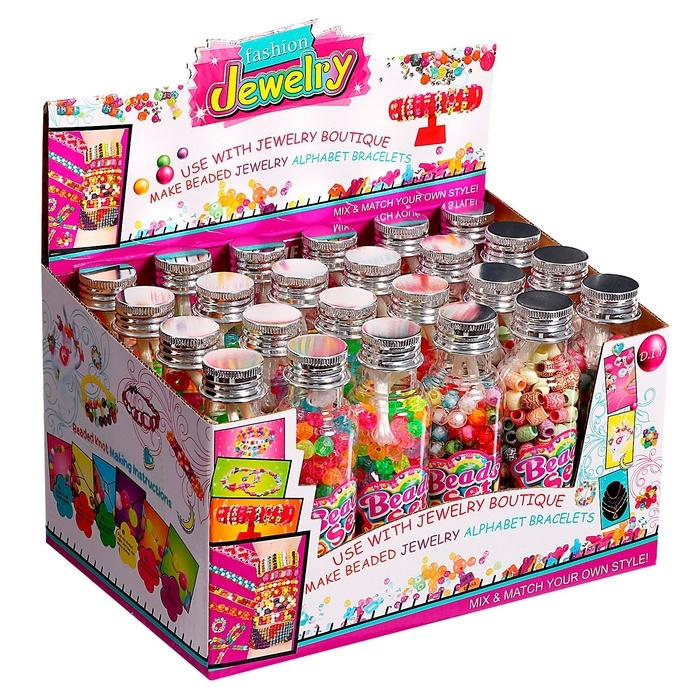 Набор для плетения &laquo;Разноцветные бусины&raquo;, МИКС