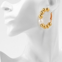 Серьги-кольца &laquo;Окружение&raquo; грозди, цвет золото, d=5,7