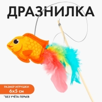 Дразнилка из фетра «Рыбка», 6,4х4,8 см Дразнилка из фетра «Рыбка», 6,4х4,8 см