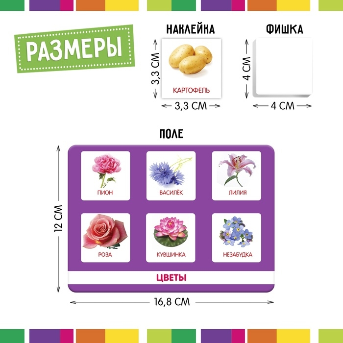 Лото &laquo;Растительный мир&raquo; по методике Г. Домана, 1-4 игрока, 3+