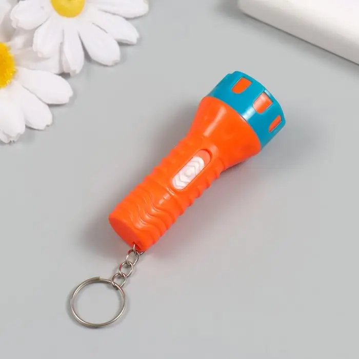 Фонарик свет на кольце "Яркость" JF-919 LR44x3 шт МИКС 3,7х5,2х1,5 см