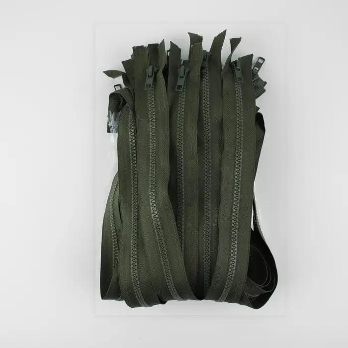 Молния &laquo;Трактор&raquo;, №5, разъёмная, 2 замка, замки автомат, 100 см, хаки