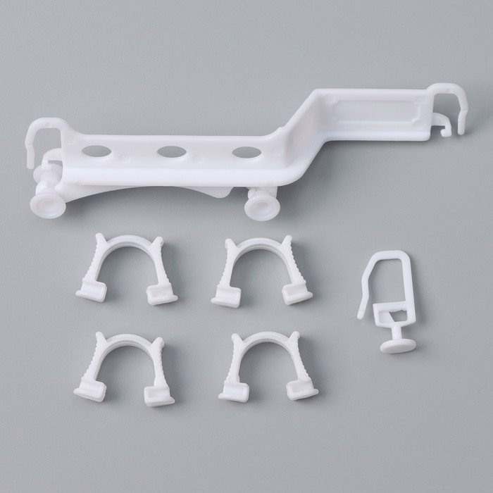 Карниз двухрядный, &laquo;Ультракомпакт. Лабиринт&raquo;, 160 см, с декоративной планкой, цвет белый