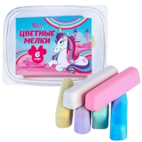 Мелки цветные, Минни и Единорог, 6 цветов Мелки цветные, Минни и Единорог, 6 цветов