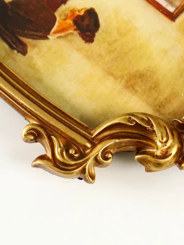 Фоторамка полистоун 15х20 см "Герб" бронза 30х20,5х2,5 см