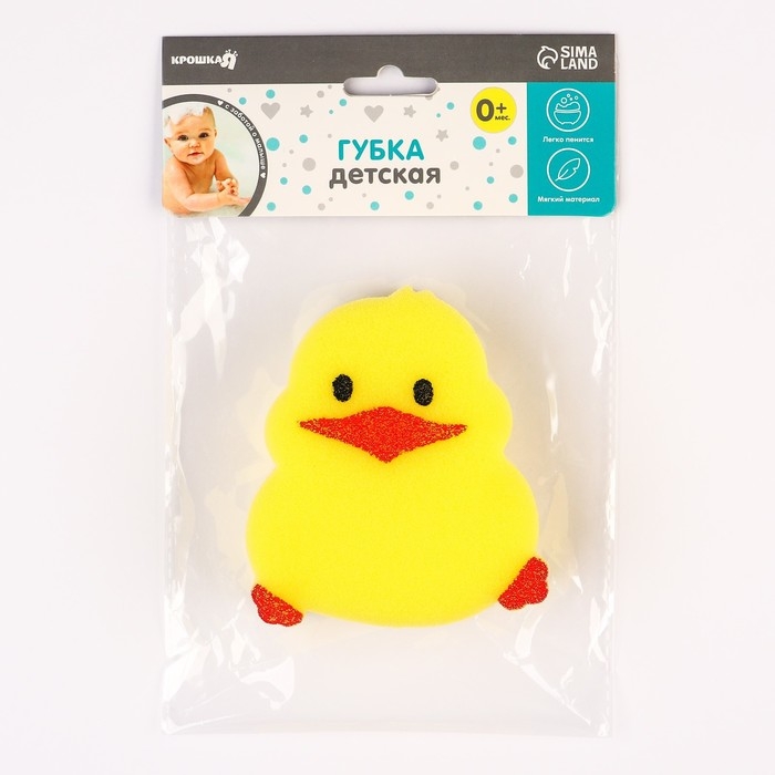 Детская губка для купания &laquo;Цыпленок&raquo;, поролон