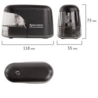 Точилка электрическая 1 отверстие BRAUBERG "Black Jack", пит 4 АА доп смен лезв 228424 Точилка электрическая 1 отверстие BRAUBERG "Black Jack", пит 4 АА доп смен лезв 228424